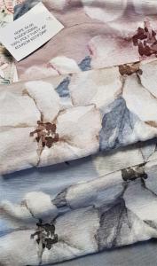 Kuddfodral HOPE chenille storblommig, blå