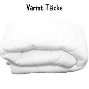 Sovtäcke DREAM VARM i vitt med tjock fyllning för ett varmt och skönt täcke