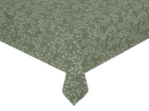 Vaxduk på metervara, SMALL LEAF, bredd 140cm, mörkgrön