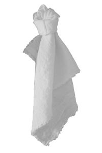 Kökshandduk Linne, vit