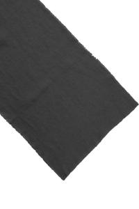 Löpare LINNE 35x120 cm enfärgad med fransad kant, mörkgrå