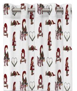 Gardinlängd Nissar, tomtenissar, vit