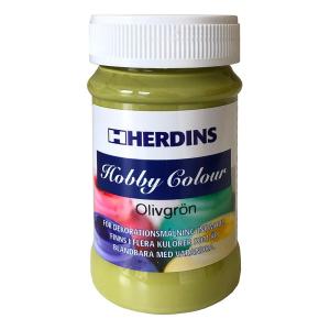 Hobbyfärg, Herdins, halvblank 100 ml, olivgrön nr 109