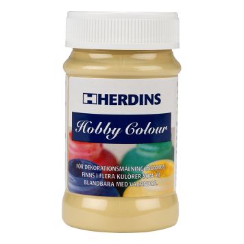 Hobbyfärg, Herdins, halvblank 100 ml, vattenburen, guld nr 133