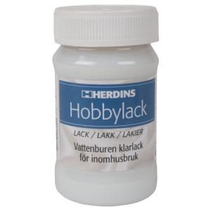 Hobbylack Herdins, blank 100 ml, vattenburen