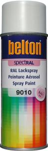 Lackspray, Belton Spectral, högblank 400ml, Ral 9019, vit