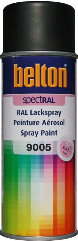Lackspray, Belton Spectral matt 400ml, Ral 9005, svart