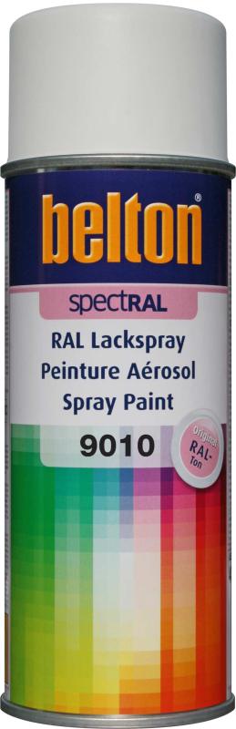 Lackspray, Belton Spectral, 400ml, Ral 9010, matt vit