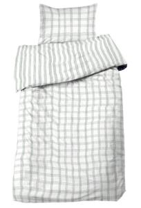 Ruta/rand Bäddset i mjuk percale, grön