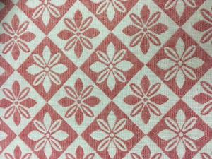 Metervara BOLSTERRUTA som möbeltyg, 140 cm, ljus röd