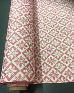 Metervara BOLSTERRUTA som möbeltyg, 140 cm, ljus röd