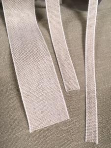 Textilband med linnelook
