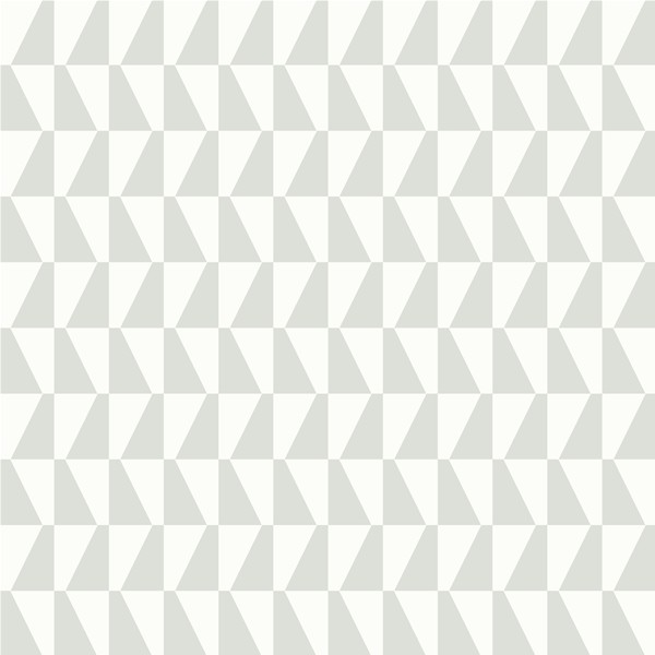 Tapet Trapez, Scandinavian Designers II, grafiskt mönster, ljusgrön - vit
