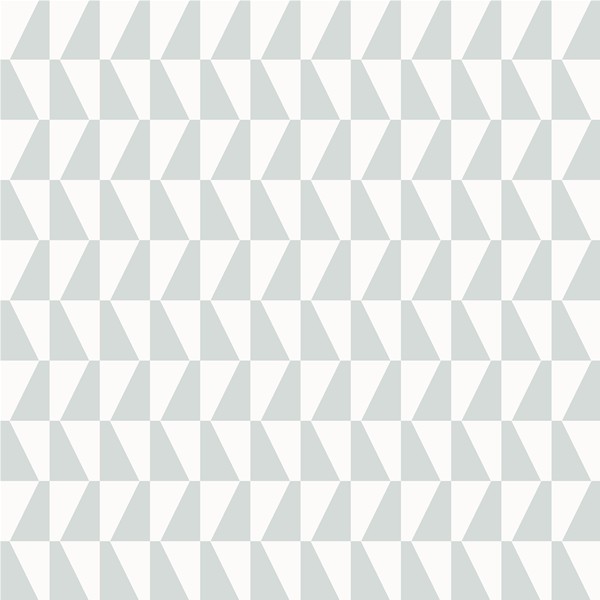 Tapet Trapez, Scandinavian Designers II, grafiskt mönster i ljusblått - vit