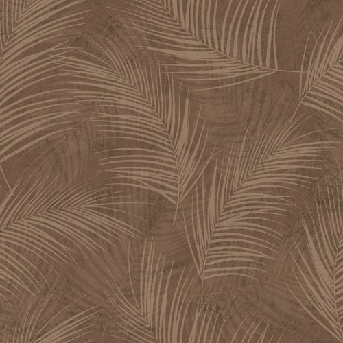 Tapet 18116, Palma,  palmblad, brun