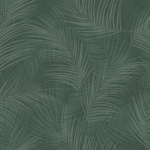 Tapet 18119, Palma, palmblad, grön