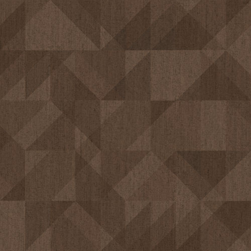 Vinyltapet  37011, Passion, geometriskt mönster, rostbrun