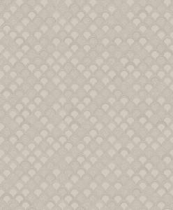 Tapet Birgit, Swedish Grace, art deco mönster, romerska arkader, greige