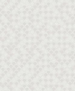 Tapet Birgit, Swedish Grace, art deco mönster, romerska arkader, vit skimrande