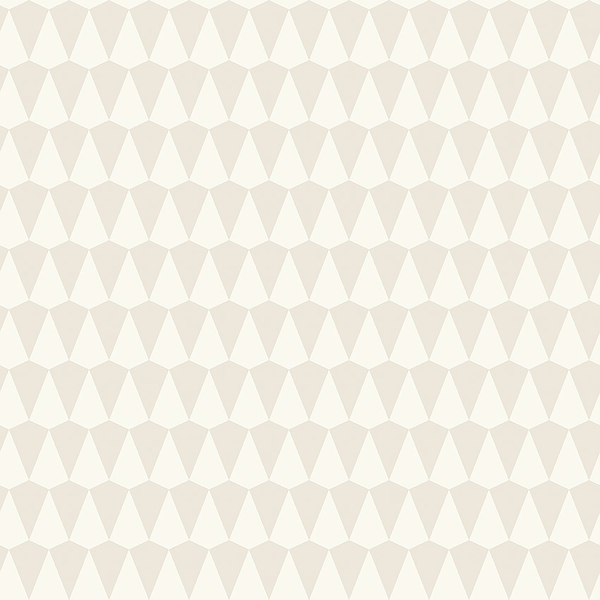 Papperstapet 8615, Borosan 21, geometriskt mönster i beige på vit botten.