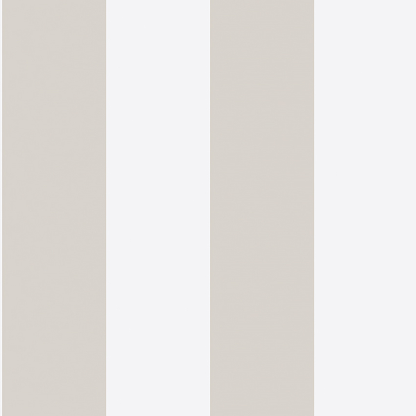 Tapet Orust Stripe, Marstrand II, breda ränder i vitt och dovt beige
