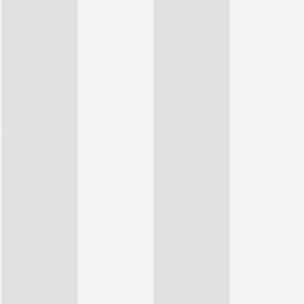 Tapet Orust Stripe, Marstrand II, breda ränder i benvitt och grått