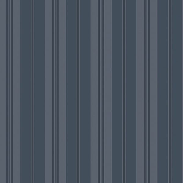 Tapet Sandhamn Stripe, Marstrand II, olika breda ränder i blått och grått