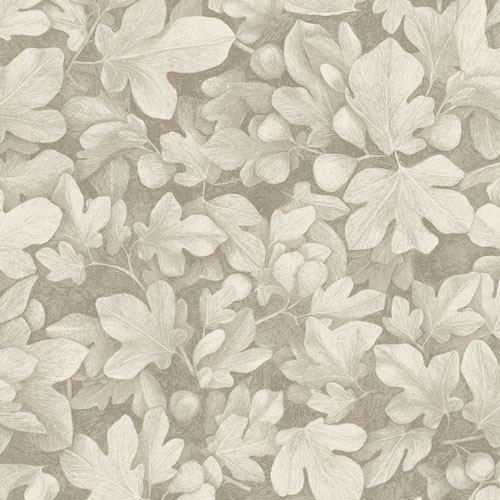 Tapet Ficus Mastic, Kent, fikusblad, beige