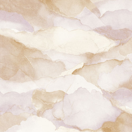 Tapet Cloud Pastel, Lotus, diffusa moln i beigea och rosa nyanser.