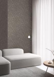 Tapet Hide Bronze, Colours, rutor i svag ljusrosa med skimrig brons, svart botten.