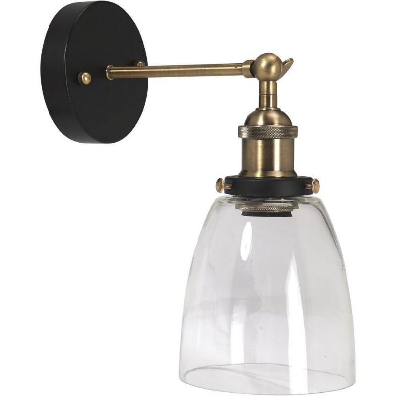Vägglampa, KAPPA, IP23-klassad för badrum, klarglas