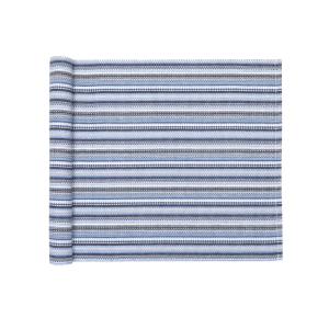 Bordslöpare GOA i retrostil, randig i ljusblått och blått