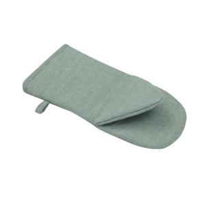 Grillvante GÖSTA, enfärgad med chambray effekt, Stl. One-Size, grön, vit