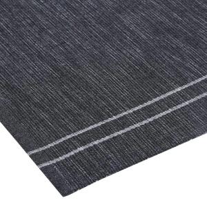 Bordstablett RUNE, 2-pack, enfärgad med smal rand, recycle, stl.33x45cm, mörkgrå/grå