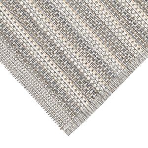 Löpare GERDA randig och melerad i grått och beige. stl. 33x120cm