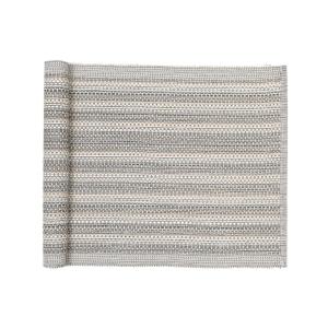 Löpare GERDA randig och melerad i grått och beige. stl. 33x120cm