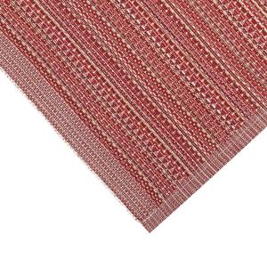 Löpare GERDA randig och melerad i röda nyanser. stl. 33x120cm