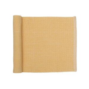 Löpare KALLE enfärgad, recycle, stl. 33x120cm, gul, beige