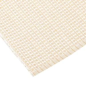 Löpare STEN, mönstervävd i två färger, recycle, stl. 33x120cm, sand, vit