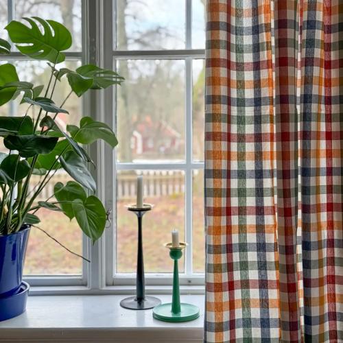 Rutig gardinlängd i multifärger, RUTH