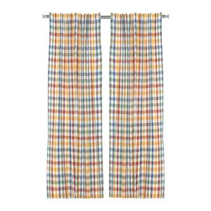 Rutig gardinlängd i multifärger, RUTH