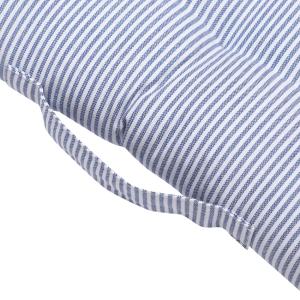 Dyna BOSSE, vattenavstötande yta, smalrandig i gråblått och vitt