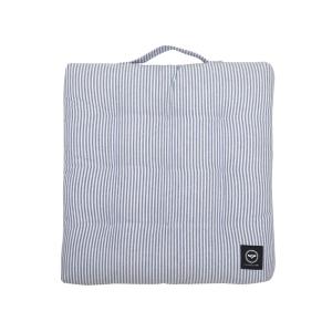 Dyna BOSSE, vattenavstötande yta, smalrandig i gråblått och vitt