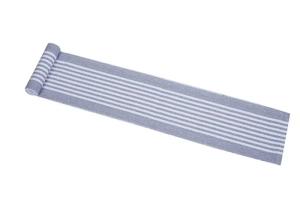 Löpare / fönsterremsa KAJSA randig, recycle, 15x140cm, grå och vit