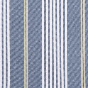 Metervara HAMPUS, återvunnet material, randig, marin stil, gråblått, offwhite, beige