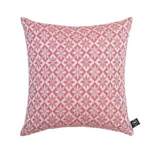 Kuddfodral ANNA, vävt i klassiskt bolstertyg i rött och vitt