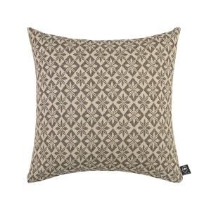 Kuddfodral ANNA, vävt i klassiskt bolstertyg i svart och beige