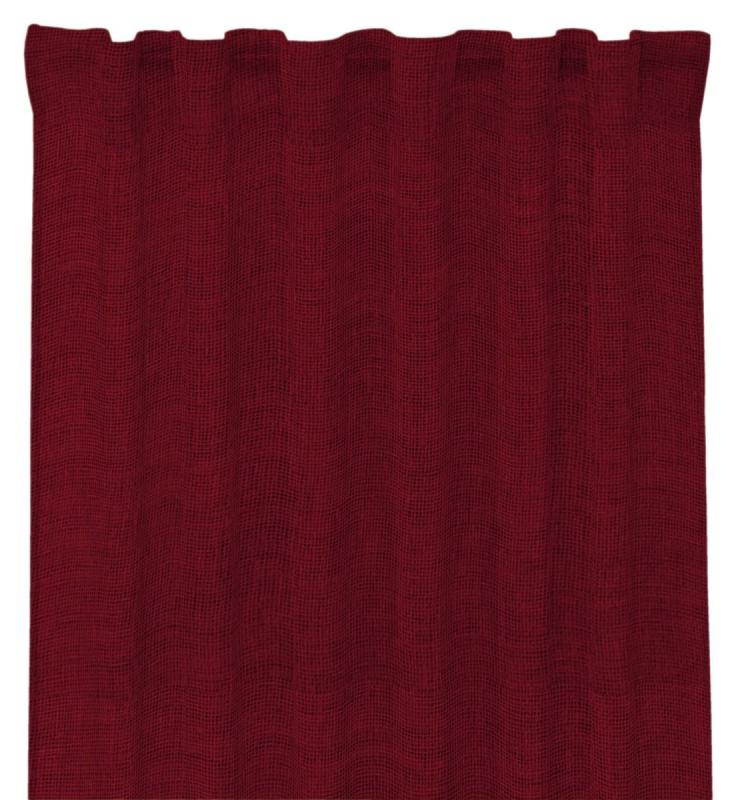 Gardinlängd Wayne, mörk vinröd