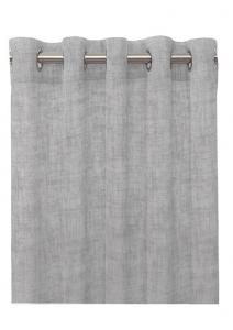 Öljettgardin Wayne, 2-pack. Skir gardin med struktur, stl:140x240cm, ljusgrå,