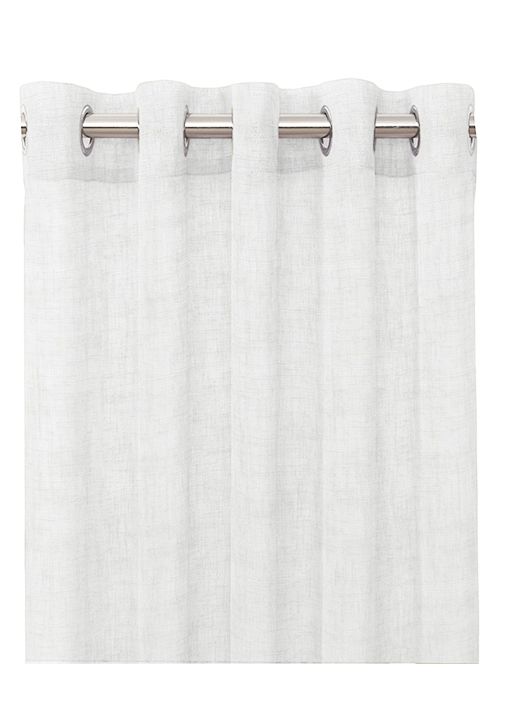 Öljettlängd Wayne, 2-pack. Skir gardin med struktur, optisk vit Stl:120x240cm